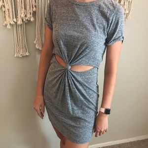 Gray urban outfitters cutout dress.